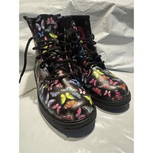 Girls Sketchers Graven Butterfly Squad Combat Style With Side Zipper / Easy Wear